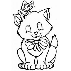 ぬりえページ: 猫 (動物) #1767 - 無料の印刷可能なぬりえページ
