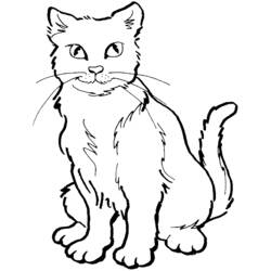ぬりえページ: 猫 (動物) #1789 - 無料の印刷可能なぬりえページ