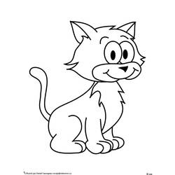 ぬりえページ: 猫 (動物) #1796 - 無料の印刷可能なぬりえページ