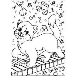 ぬりえページ: 猫 (動物) #1808 - 無料の印刷可能なぬりえページ