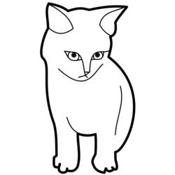 ぬりえページ: 猫 (動物) #1826 - 無料の印刷可能なぬりえページ