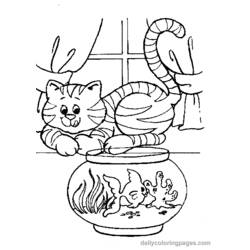ぬりえページ: 猫 (動物) #1859 - 無料の印刷可能なぬりえページ