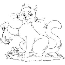 ぬりえページ: 猫 (動物) #1866 - 無料の印刷可能なぬりえページ
