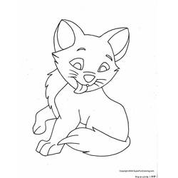 ぬりえページ: 猫 (動物) #1877 - 無料の印刷可能なぬりえページ
