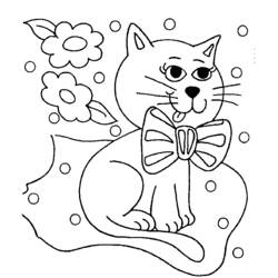 ぬりえページ: 猫 (動物) #1891 - 無料の印刷可能なぬりえページ
