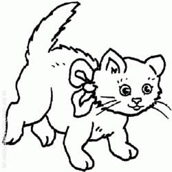 ぬりえページ: 猫 (動物) #1906 - 無料の印刷可能なぬりえページ