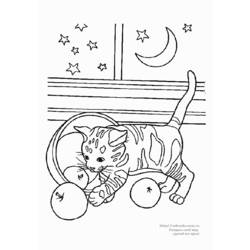 ぬりえページ: 猫 (動物) #1946 - 無料の印刷可能なぬりえページ