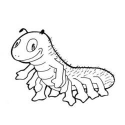 ぬりえページ: 毛虫 (動物) #18252 - 無料の印刷可能なぬりえページ