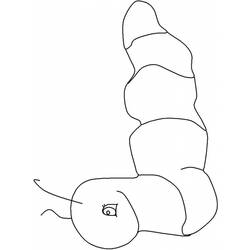 ぬりえページ: 毛虫 (動物) #18338 - 無料の印刷可能なぬりえページ