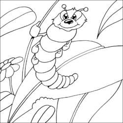 ぬりえページ: 毛虫 (動物) #18367 - 無料の印刷可能なぬりえページ