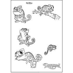 ぬりえページ: カメレオン (動物) #1429 - 無料の印刷可能なぬりえページ