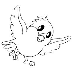 ぬりえページ: ひな鳥 (動物) #20306 - 無料の印刷可能なぬりえページ