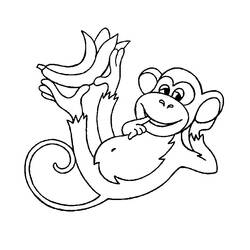 ぬりえページ: チンパンジー (動物) #2768 - 無料の印刷可能なぬりえページ