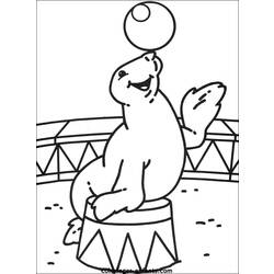 ぬりえページ: サーカスの動物 (動物) #20879 - 無料の印刷可能なぬりえページ