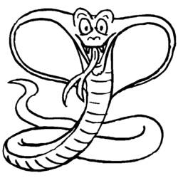 ぬりえページ: コブラ (動物) #3224 - 無料の印刷可能なぬりえページ
