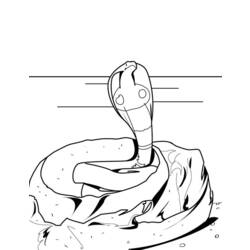 ぬりえページ: コブラ (動物) #3230 - 無料の印刷可能なぬりえページ