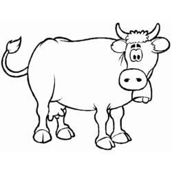 ぬりえページ: 牛 (動物) #13188 - 無料の印刷可能なぬりえページ
