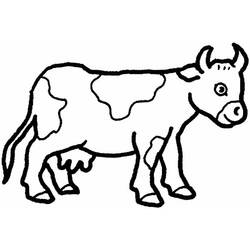 ぬりえページ: 牛 (動物) #13191 - 無料の印刷可能なぬりえページ