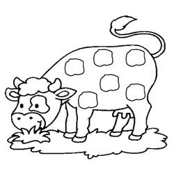 ぬりえページ: 牛 (動物) #13193 - 無料の印刷可能なぬりえページ