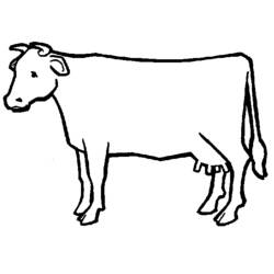 ぬりえページ: 牛 (動物) #13198 - 無料の印刷可能なぬりえページ