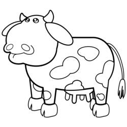 ぬりえページ: 牛 (動物) #13212 - 無料の印刷可能なぬりえページ