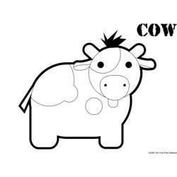 ぬりえページ: 牛 (動物) #13218 - 無料の印刷可能なぬりえページ