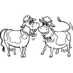 ぬりえページ: 牛 (動物) #13222 - 無料の印刷可能なぬりえページ