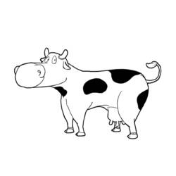ぬりえページ: 牛 (動物) #13226 - 無料の印刷可能なぬりえページ