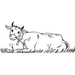 ぬりえページ: 牛 (動物) #13253 - 無料の印刷可能なぬりえページ