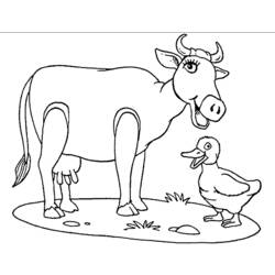 ぬりえページ: 牛 (動物) #13258 - 無料の印刷可能なぬりえページ