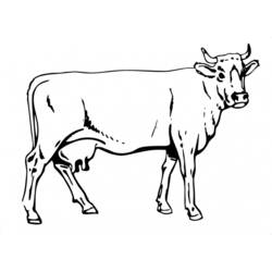 ぬりえページ: 牛 (動物) #13261 - 無料の印刷可能なぬりえページ