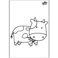 ぬりえページ: 牛 (動物) #13278 - 無料の印刷可能なぬりえページ