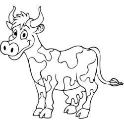 ぬりえページ: 牛 (動物) #13286 - 無料の印刷可能なぬりえページ