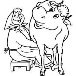 ぬりえページ: 牛 (動物) #13297 - 無料の印刷可能なぬりえページ