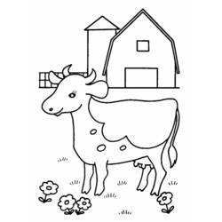 ぬりえページ: 牛 (動物) #13311 - 無料の印刷可能なぬりえページ