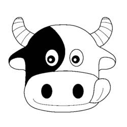 ぬりえページ: 牛 (動物) #13320 - 無料の印刷可能なぬりえページ