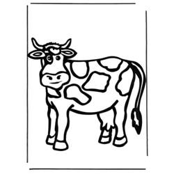 ぬりえページ: 牛 (動物) #13321 - 無料の印刷可能なぬりえページ