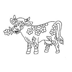 ぬりえページ: 牛 (動物) #13326 - 無料の印刷可能なぬりえページ
