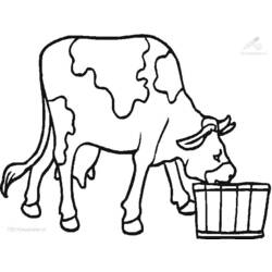 ぬりえページ: 牛 (動物) #13352 - 無料の印刷可能なぬりえページ