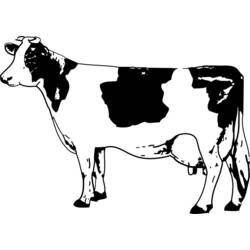 ぬりえページ: 牛 (動物) #13353 - 無料の印刷可能なぬりえページ