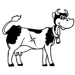 ぬりえページ: 牛 (動物) #13354 - 無料の印刷可能なぬりえページ