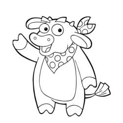 ぬりえページ: 牛 (動物) #13370 - 無料の印刷可能なぬりえページ