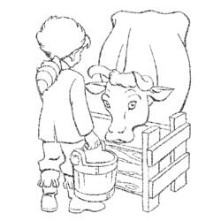 ぬりえページ: 牛 (動物) #13371 - 無料の印刷可能なぬりえページ