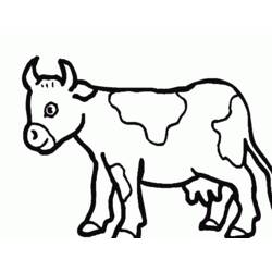 ぬりえページ: 牛 (動物) #13373 - 無料の印刷可能なぬりえページ