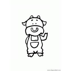 ぬりえページ: 牛 (動物) #13374 - 無料の印刷可能なぬりえページ