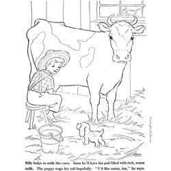 ぬりえページ: 牛 (動物) #13376 - 無料の印刷可能なぬりえページ