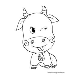 ぬりえページ: 牛 (動物) #1366 - 無料の印刷可能なぬりえページ