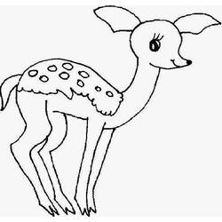 ぬりえページ: 鹿 (動物) #2615 - 無料の印刷可能なぬりえページ