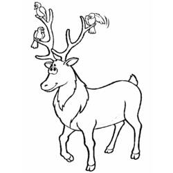 ぬりえページ: 鹿 (動物) #2622 - 無料の印刷可能なぬりえページ