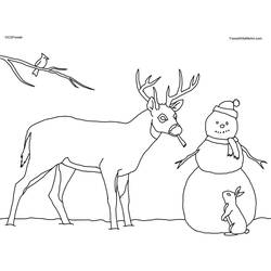 ぬりえページ: 鹿 (動物) #2637 - 無料の印刷可能なぬりえページ
